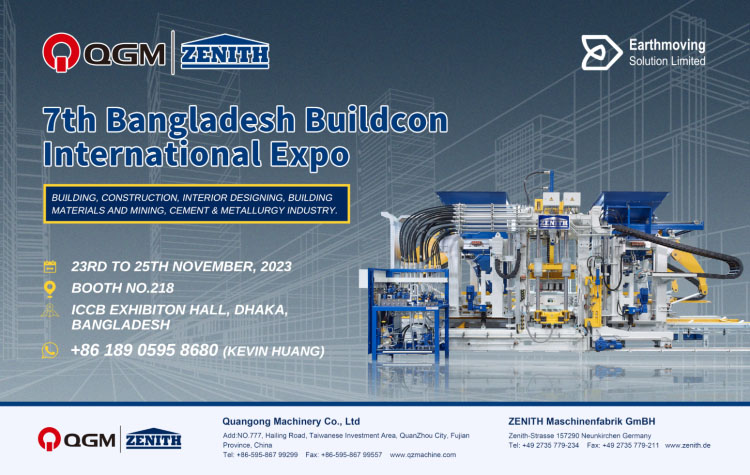 Faceți cunoștință cu QGM-ZENITH pe Bangladesh 2023 Buildcon