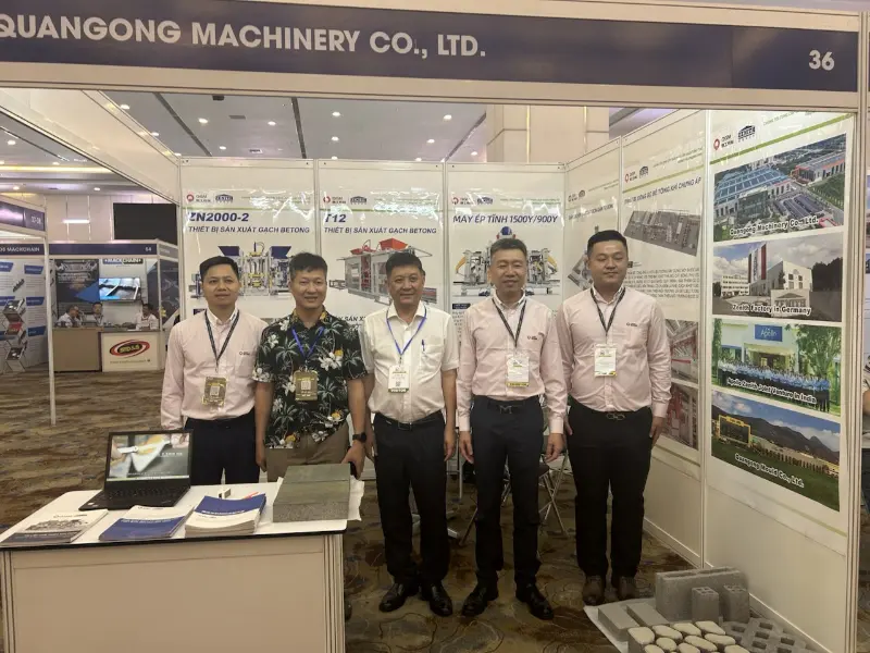 Își adâncește punctul de sprijin în infrastructura din Asia de Sud-Est! Quangong Machinery Co., Ltd. strălucește la Salonul de beton din Vietnam din 2026